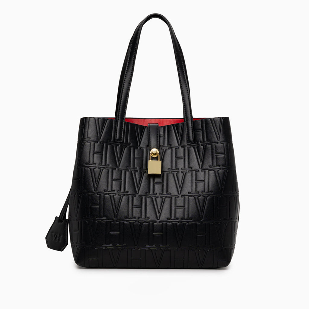 VH Embossed Shoulder Bag