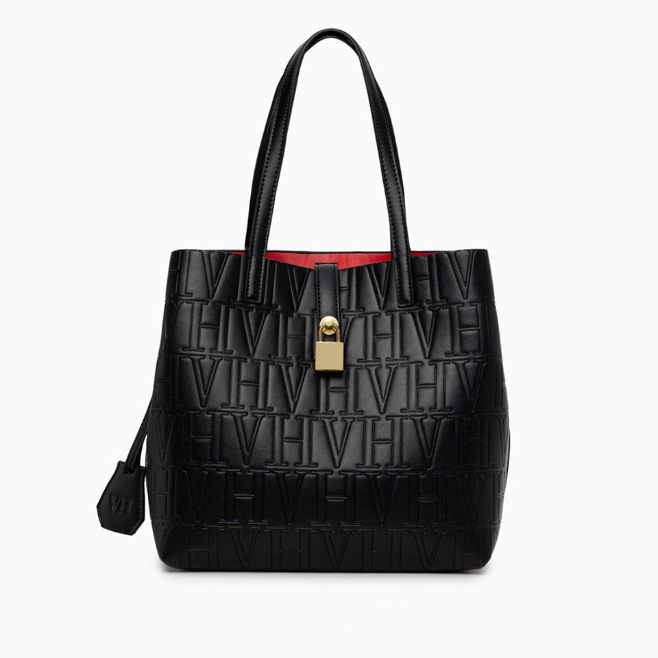 VH Embossed Shoulder Bag