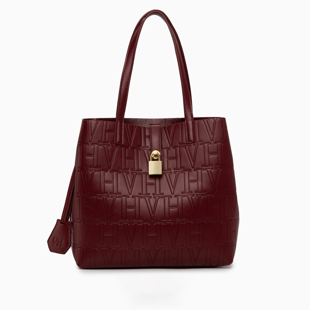 VH Embossed Shoulder Bag