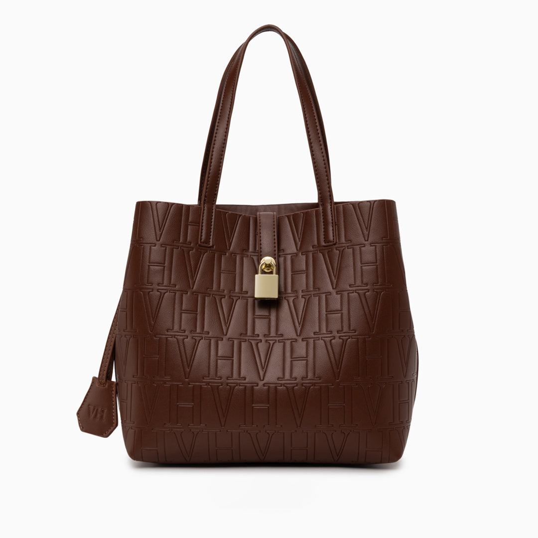 VH Embossed Shoulder Bag