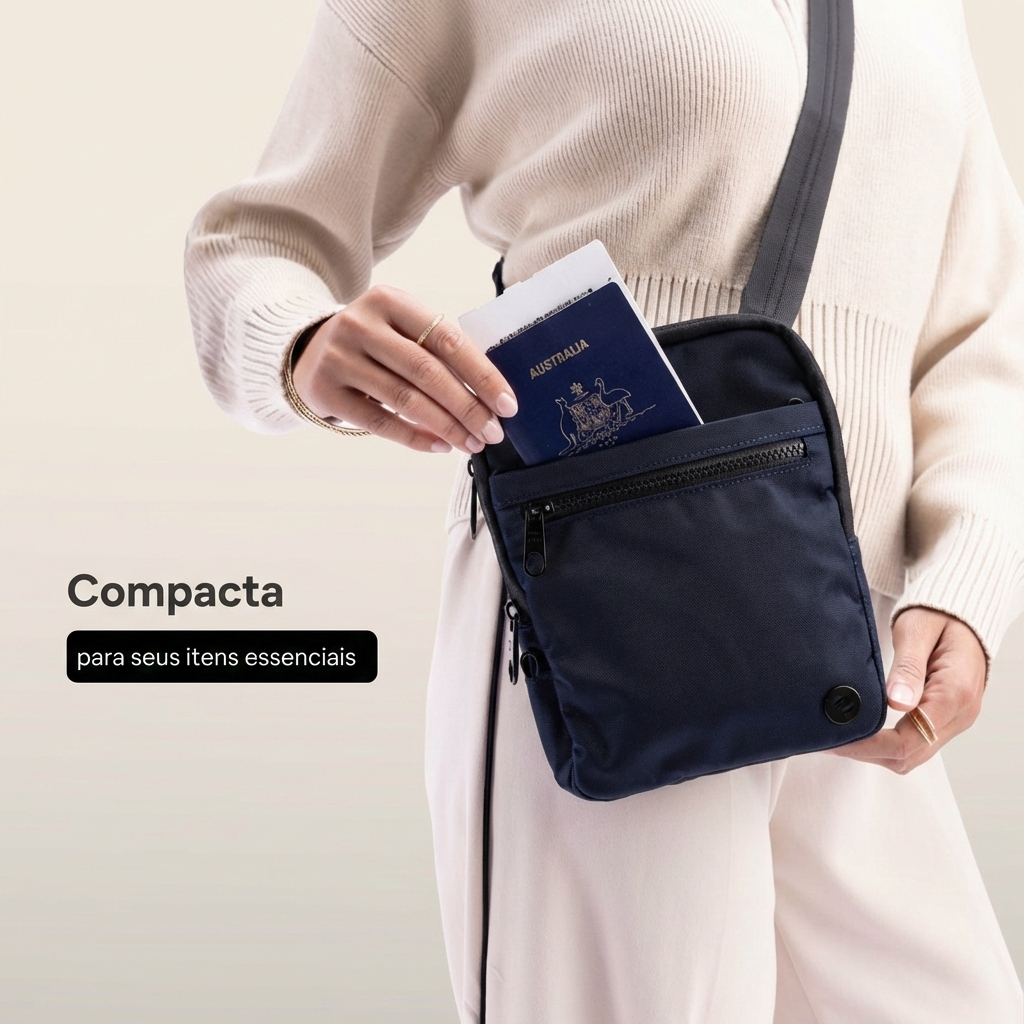 Bolsa transversal antifurto