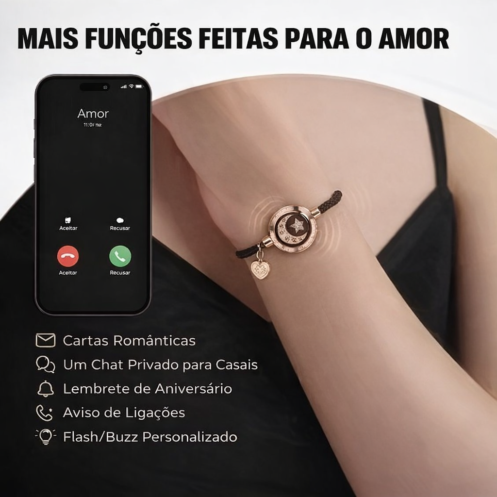 Conjunto de Braceletes – Conectando Quem Está à Distância