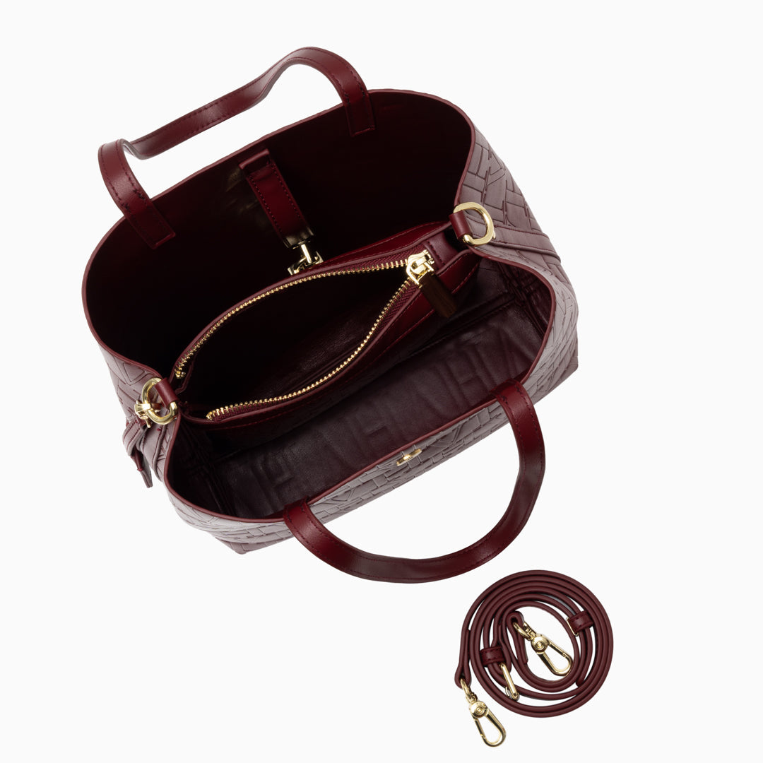 VH Embossed Shoulder Bag