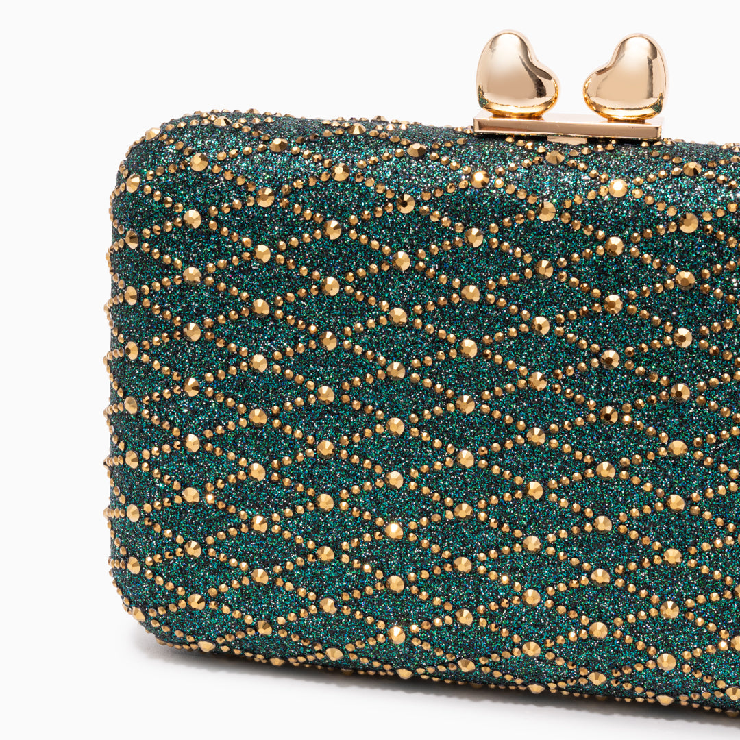 Midnight Lattice Clutch Bag