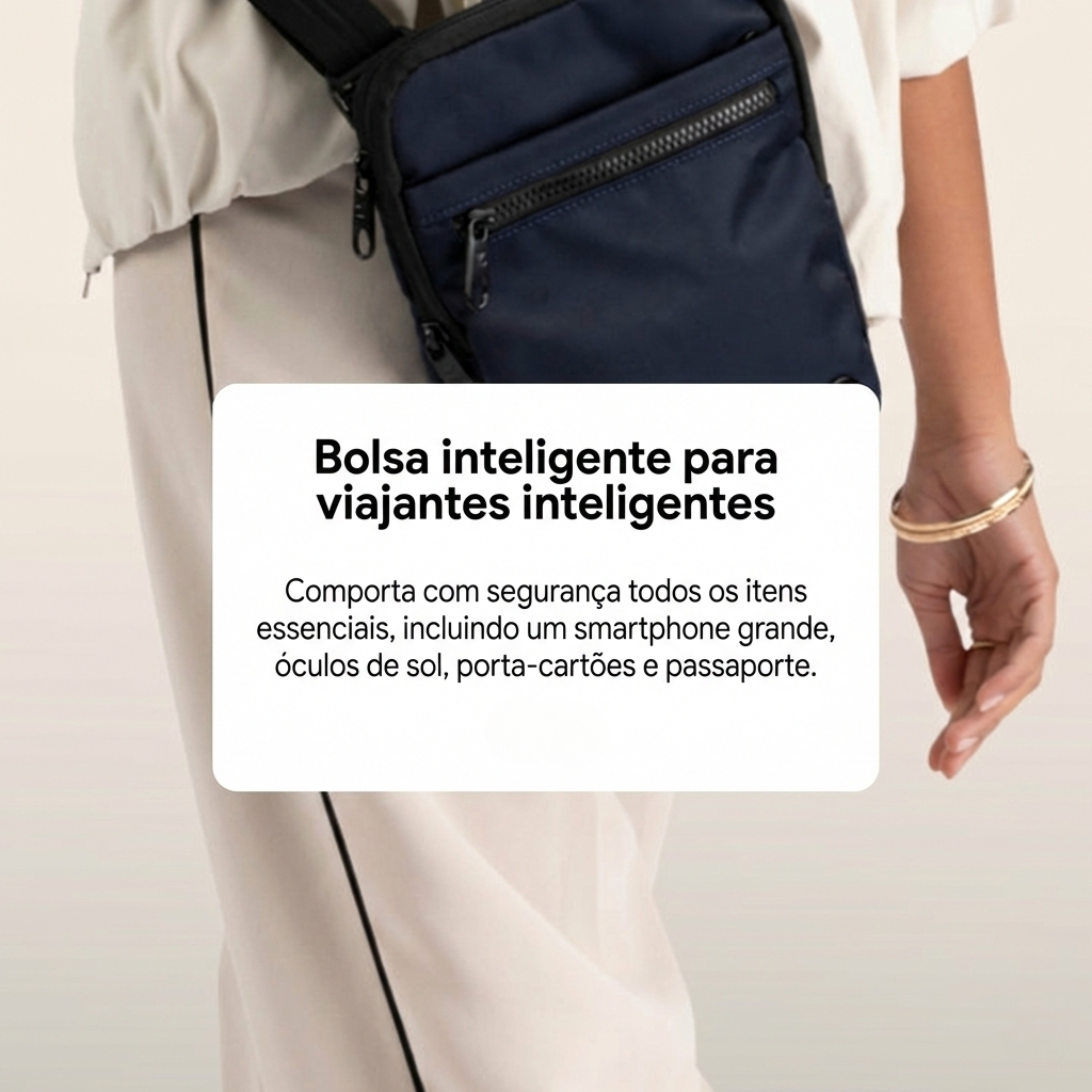 Bolsa transversal antifurto